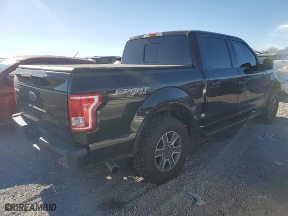 2016 Ford F-150 XLT with VIN 1FTEW1EP8GFB83526, listed as a Copart auction lot 83435954 with 184,519 mi miles and Salvage Title. Bid and sale history available at carsss.com. Image 3.