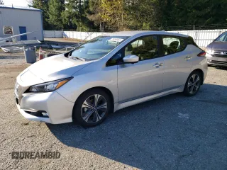 2021 Nissan LEAF SV with VIN 1N4AZ1CV3MC551458, listed as a Copart auction lot 75056654 with 35,853 mi miles and Salvage Title. Bid and sale history available at DreamBid. Image 1.