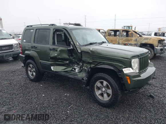 2008 Jeep Liberty Sport with VIN 1J8GN28K48W215447, listed as a IAAI auction lot 41159200 with 188,958 mi miles. Bid and sale history available at carsss.com. Image 1.