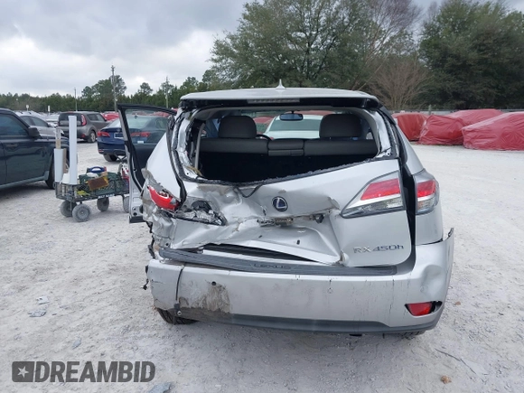 2013 Lexus RX 450h with VIN JTJZB1BA8D2008237, listed as a IAAI auction lot 41574651 with 106,732 mi miles and . Bid and sale history available at DreamBid. Image 17.