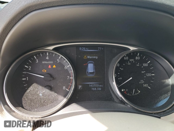 2015 Nissan Rogue SV with VIN KNMAT2MTXFP508634, listed as a Copart auction lot 52416055 with 143,703 mi miles and Salvage Title. Bid and sale history available at carsss.com. Image 9.