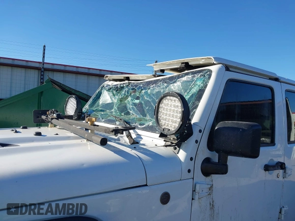 2016 Jeep Wrangler Unlimited Sahara with VIN 1C4BJWEG5GL243004, listed as a IAAI auction lot 40438321 with 121,360 mi miles and . Bid and sale history available at DreamBid. Image 6.