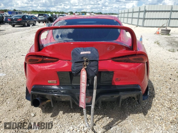 2021 Toyota GR Supra 3.0 with VIN WZ1DB0C0XMW042395, listed as a Copart auction lot 72258614 with 37,951 mi miles and Non Repairable. Bid and sale history available at carsss.com. Image 6.