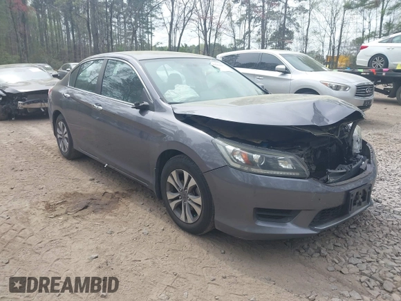 2014 Honda Accord LX with VIN 1HGCR2F39EA276499, listed as a IAAI auction lot 41961657 with 250,576 mi miles and . Bid and sale history available at DreamBid. Image 1.
