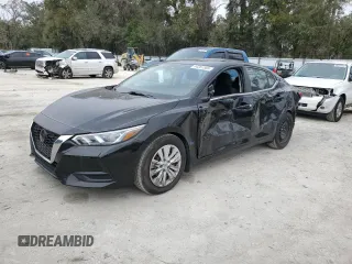 2020 Nissan Sentra S with VIN 3N1AB8BV0LY312094, listed as a Copart auction lot 44261585 with 42,146 mi miles and Salvage Title. Bid and sale history available at carsss.com. Image 1.