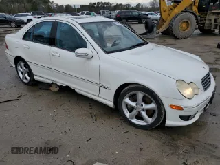 2006 Mercedes-Benz C 230 Sport with VIN WDBRF52H76F820795, listed as a Copart auction lot 45283985 with 225,732 mi miles and Salvage Title. Bid and sale history available at carsss.com. Image 4.