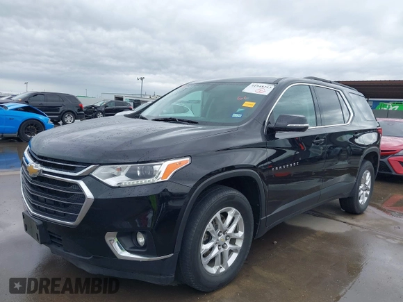 2020 Chevrolet Traverse LT Cloth with VIN 1GNERGKW9LJ300910, listed as a IAAI auction lot 41948213 with 64,972 mi miles and . Bid and sale history available at DreamBid. Image 2.