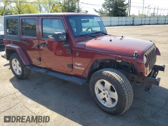 2008 Jeep Wrangler Unlimited Sahara with VIN 1J4GA59168L534967, listed as a Copart auction lot 54894635 with 180,581 mi miles and Salvage title. Bid and sale history available at DreamBid. Image 4.