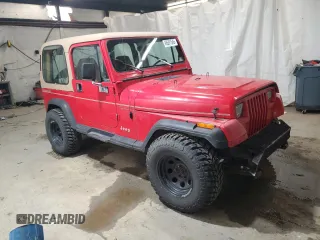 1995 Jeep Wrangler with VIN 1J4FY29S1SP246885, listed as a Copart auction lot 49591545 with 221,814 mi miles and Salvage Title. Bid and sale history available at carsss.com. Image 4.