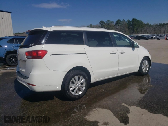 2017 Kia Sedona LX with VIN KNDMB5C18H6331057, listed as a Copart auction lot 46455575 with 93,106 mi miles and Salvage Title. Bid and sale history available at carsss.com. Image 3.