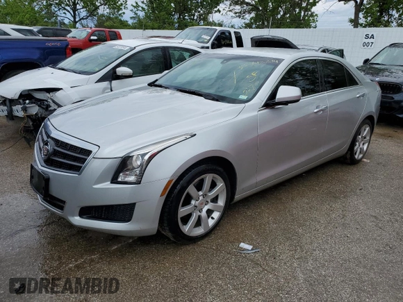 2013 Cadillac ATS with VIN 1G6AA5RA6D0146339, listed as a Copart auction lot 52742214 with 194,814 mi miles and Salvage title. Bid and sale history available at DreamBid. Image 1.