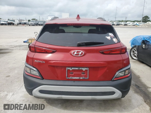 2023 Hyundai Kona SEL with VIN KM8K62AB8PU947837, listed as a Copart auction lot 54394245 with 32,401 mi miles and Salvage Title. Bid and sale history available at DreamBid. Image 6.