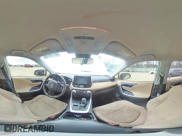 2019 Toyota RAV4 LE with VIN JTMK1RFV6KD018639, listed as a Copart auction lot 47793105 with 201,591 mi miles and Salvage Title. Bid and sale history available at carsss.com. Image 13.