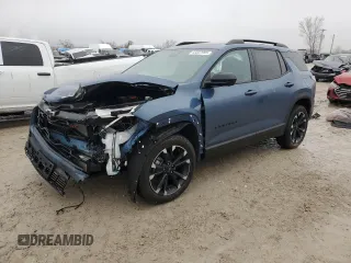 2025 Chevrolet Equinox AWD RS z VIN 3GNAXTEG9SL126104, wystawiony jako Copart lot #43337995 z przebiegiem 5 348 mil mil oraz Szkoda całkowita • Salvage title. Historia ofert i sprzedaży dostępna na DreamBid. Obrazek 1.