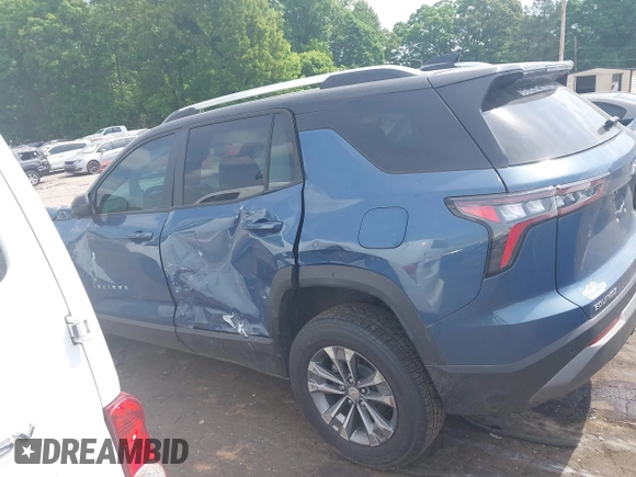 2025 Chevrolet Equinox FWD LT with VIN 3GNAXHEG1SL178520, listed as a IAAI auction lot 42148692 with 5,345 mi miles and . Bid and sale history available at DreamBid. Image 14.
