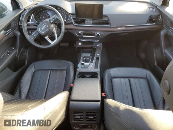 2023 Audi Q5 Premium with VIN WA1ABAFYXP2032836, listed as a Copart auction lot 46546055 with 0 mi miles and Clean Title. Bid and sale history available at carsss.com. Image 8.