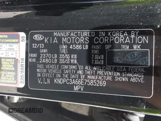 2014 Kia Sportage SX with VIN KNDPC3A66E7585269, listed as a IAAI auction lot 42423325 with 173,517 mi miles and . Bid and sale history available at DreamBid. Image 9.