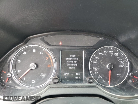 2013 Audi Q5 Prestige with VIN WA1WGAFP8DA071439, listed as a Copart auction lot 60870095 with 146,290 mi miles and Salvage title. Bid and sale history available at DreamBid. Image 9.