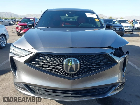 2023 Acura MDX w/A-Spec Package with VIN 5J8YE1H05PL033410, listed as a IAAI auction lot 42604907 with 35,806 mi miles and . Bid and sale history available at DreamBid. Image 13.
