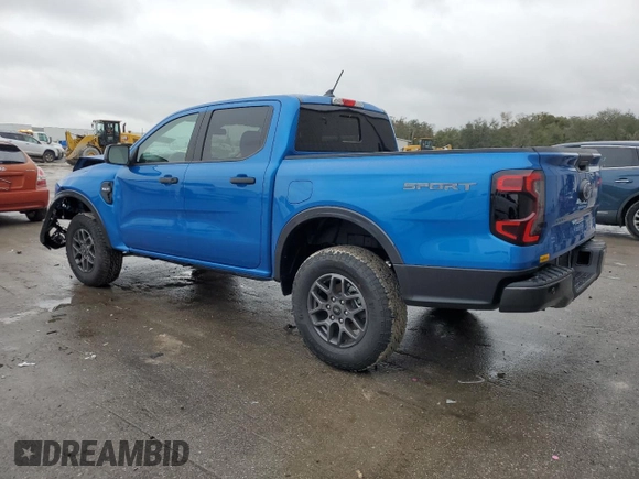 2024 Ford Ranger XLT с VIN 1FTER4GH4RLE59865, выставлен на аукционе Copart как лот 89270655 с пробегом 586 миль миль и Списание • Salvage title. История ставок и продаж доступна на DreamBid. Изображение 2.