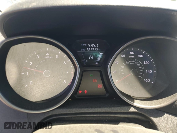 2013 Hyundai Elantra Limited with VIN 5NPDH4AEXDH396023, listed as a Copart auction lot 49030115 with 107,419 mi miles and Salvage Title. Bid and sale history available at DreamBid. Image 9.