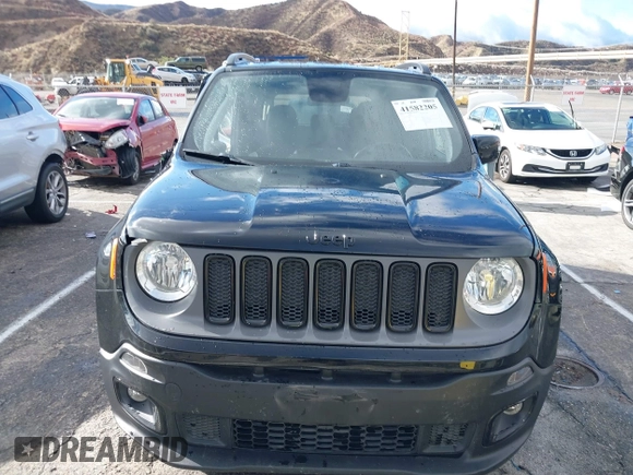 2018 Jeep Renegade Altitude with VIN ZACCJABB6JPH40341, listed as a IAAI auction lot 41582205 with 58,011 mi miles and . Bid and sale history available at DreamBid. Image 12.