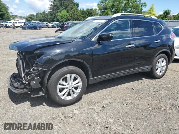 2016 Nissan Rogue SV with VIN KNMAT2MV6GP649753, listed as a Copart auction lot 60516504 with 98,381 mi miles and Salvage Title. Bid and sale history available at carsss.com. Image 1.