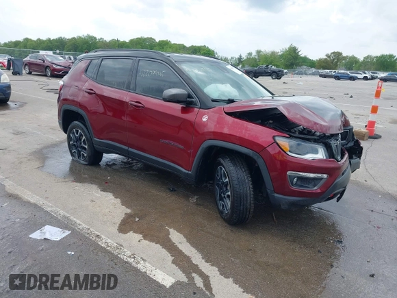 2021 Jeep Compass Trailhawk with VIN 3C4NJDDB6MT502932, listed as a IAAI auction lot 42209945 with 63,119 mi miles and . Bid and sale history available at DreamBid. Image 1.