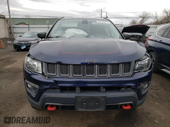 2019 Jeep Compass Trailhawk with VIN 3C4NJDDB2KT597762, listed as a Copart auction lot 53134575 with 85,119 mi miles and Salvage Title. Bid and sale history available at carsss.com. Image 5.