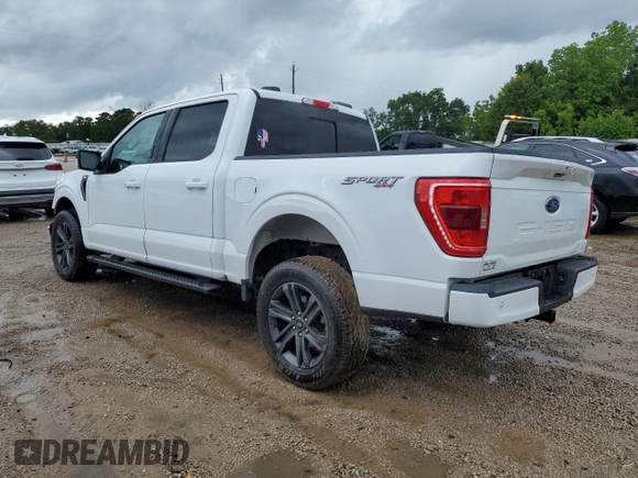 2021 Ford F-150 XL with VIN 1FTFW1E59MFA70313, listed as a Copart auction lot 60793215 with 52,387 mi miles and Salvage title. Bid and sale history available at DreamBid. Image 2.