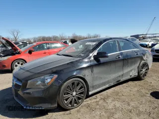 2017 Mercedes-Benz CLA with VIN WDDSJ4GB7HN497153, listed as a Copart auction lot 45182865 with 46,761 mi miles and Salvage Title. Bid and sale history available at carsss.com. Image 1.