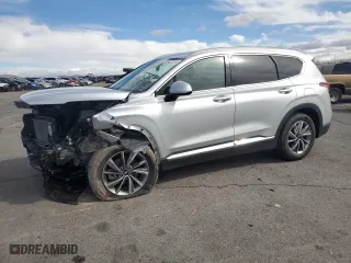 2019 Hyundai Santa Fe SEL with VIN 5NMS33AD0KH001087, listed as a Copart auction lot 45423015 with 77,693 mi miles and Salvage Title. Bid and sale history available at carsss.com. Image 1.