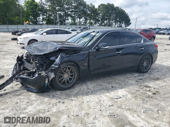 2015 Infiniti Q50 Premium z VIN JN1BV7AR9FM401311, wystawiony jako Copart lot #57159075 z przebiegiem 79 133 mil mil oraz Szkoda całkowita • Salvage title. Historia ofert i sprzedaży dostępna na DreamBid. Obrazek 1.
