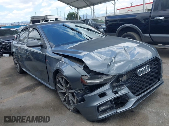 2016 Audi S4 Premium Plus with VIN WAUBGAFL1GA000800, listed as a IAAI auction lot 39288869 with 88,143 mi miles. Bid and sale history available at carsss.com. Image 1.