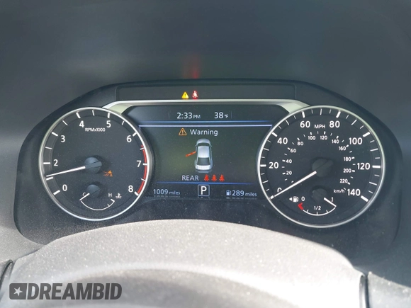 2025 Nissan Altima SV with VIN 1N4BL4DW8SN336870, listed as a IAAI auction lot 41407061 with 1,009 mi miles and . Bid and sale history available at DreamBid. Image 7.
