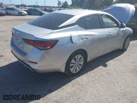 2020 Nissan Sentra S with VIN 3N1AB8BV5LY275270, listed as a IAAI auction lot 42167212 with 42,196 mi miles. Bid and sale history available at carsss.com. Image 4.