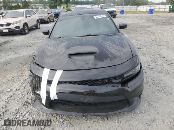 2019 Dodge Charger Scat Pack z VIN 2C3CDXGJ7KH697176, wystawiony jako Copart lot #53702845 z przebiegiem 76 988 mil mil oraz Szkoda całkowita • Salvage title. Historia ofert i sprzedaży dostępna na DreamBid. Obrazek 5.