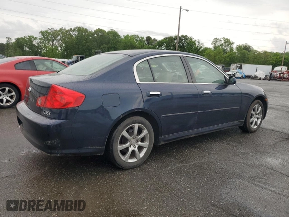 2005 Infiniti G35 with VIN JNKCV51F55M304843, listed as a Copart auction lot 56918755 with 98,091 mi miles and Clean Title. Bid and sale history available at DreamBid. Image 3.