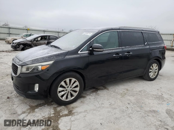 2015 Kia Sedona SX with VIN KNDMC5C18F6046756, listed as a Copart auction lot 83038714 with 115,791 mi miles and Clean Title. Bid and sale history available at carsss.com. Image 1.
