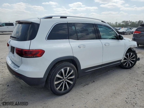 2021 Mercedes-Benz GLB with VIN W1N4M4GB0MW148696, listed as a Copart auction lot 53642925 with 78,483 mi miles and Salvage Title. Bid and sale history available at carsss.com. Image 3.