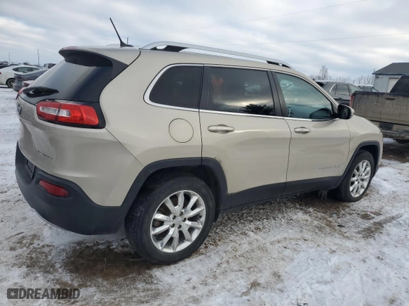 2015 Jeep Cherokee Limited with VIN 1C4PJMDB9FW652071, listed as a Copart auction lot 44609835 with 92,548 mi miles and Clean Title. Bid and sale history available at carsss.com. Image 3.