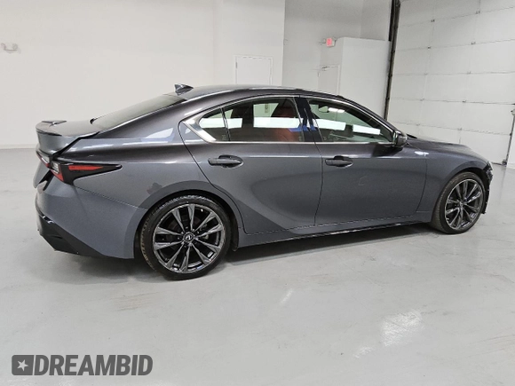 2022 Lexus IS 350 F Sport with VIN JTHGZ1E21N5025759, listed as a Copart auction lot 54313225 with 34,177 mi miles and Clean title. Bid and sale history available at DreamBid. Image 3.