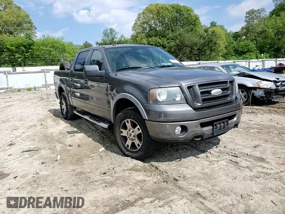 2008 Ford F-150 XLT with VIN 1FTPW14558FA98461, listed as a Copart auction lot 55632555 with 171,220 mi miles and Salvage title. Bid and sale history available at DreamBid. Image 13.