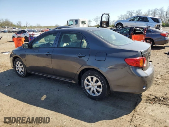 2009 Toyota Corolla with VIN JTDBL40E99J006440, listed as a Copart auction lot 53666405 with 190,060 mi miles and Salvage Title. Bid and sale history available at carsss.com. Image 2.
