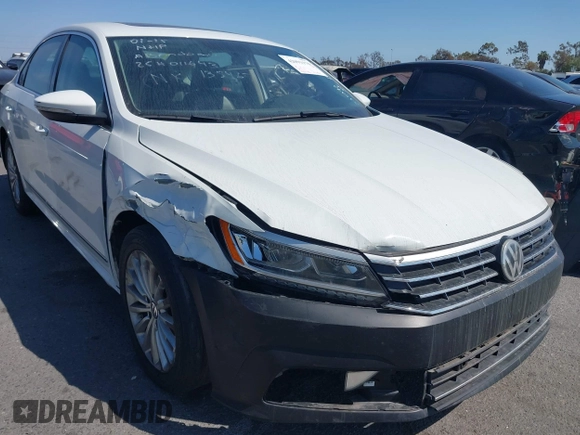 2017 Volkswagen Passat SE with VIN 1VWBT7A30HC037915, listed as a IAAI auction lot 42093170 with 98,968 mi miles and . Bid and sale history available at DreamBid. Image 6.