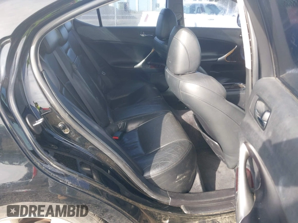 2006 Lexus IS 250 with VIN JTHBK262965004548, listed as a IAAI auction lot 42003962 with 261,584 mi miles and . Bid and sale history available at DreamBid. Image 8.