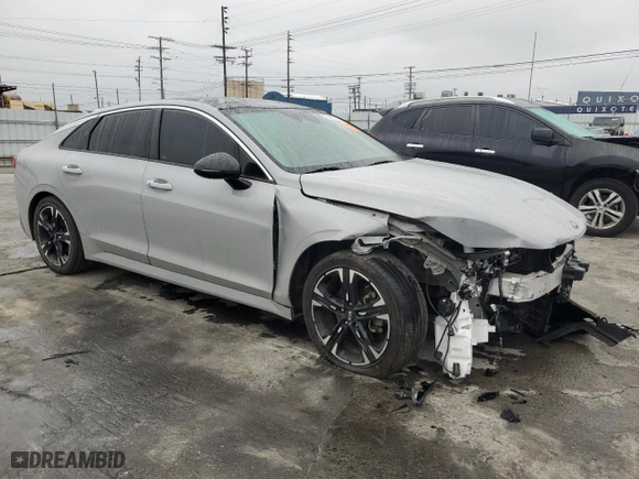 2021 Kia K5 GT-Line with VIN 5XXG64J27MG056445, listed as a Copart auction lot 50566115 with 40,998 mi miles and Salvage Title. Bid and sale history available at carsss.com. Image 4.