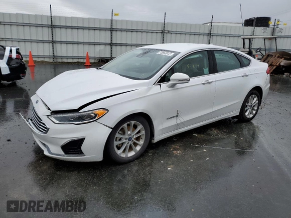 2019 Ford Fusion Hybrid SEL with VIN 3FA6P0MU8KR202080, listed as a Copart auction lot 73663612 with 64,297 mi miles. Bid and sale history available at carsss.com. Image 1.