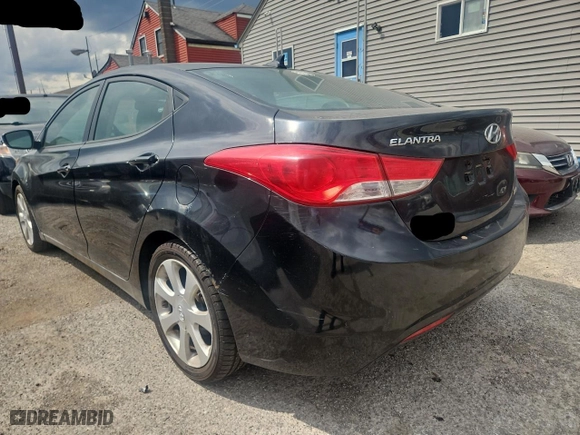 2012 Hyundai Elantra GLS PZEV with VIN 5NPDH4AE7CH110949, listed as a Copart auction lot 54098735 with 159,469 mi miles and Clean Title. Bid and sale history available at carsss.com. Image 3.