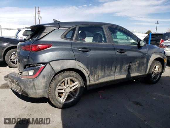 2022 Hyundai Kona SE with VIN KM8K2CAB5NU901686, listed as a Copart auction lot 46124735 with 40,748 mi miles and Salvage Title. Bid and sale history available at carsss.com. Image 3.
